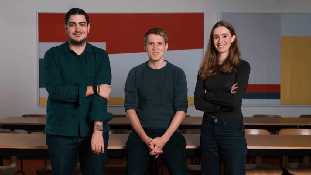 Elyos AI engineering team designing AI agents for trades and field services in a modern UK office