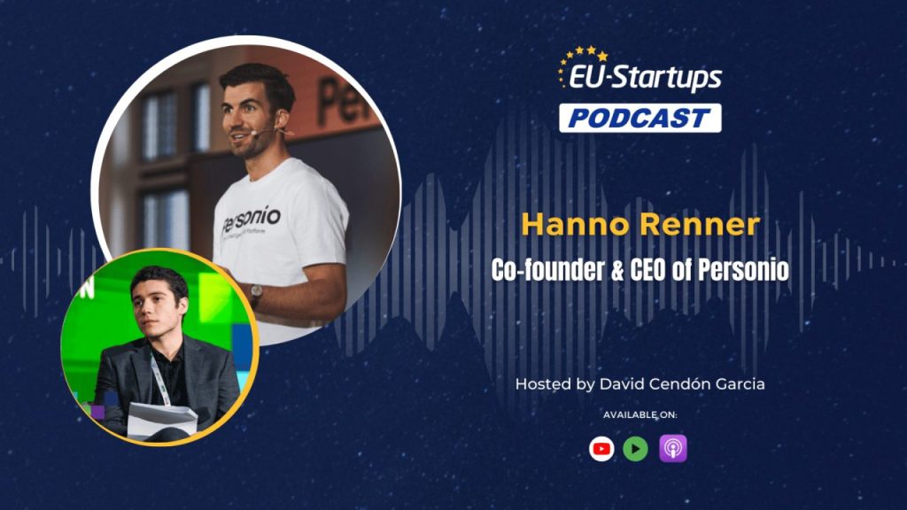 Personio CEO Hanno Renner speaking about HR software and startup growth in a podcast interview