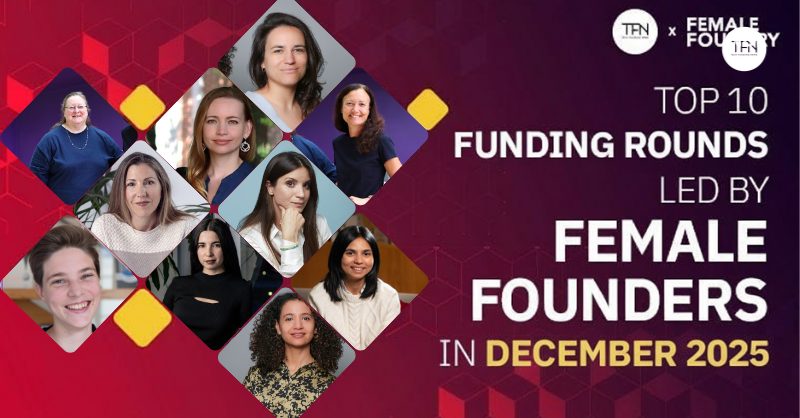 10 Female-Led Funding Rounds in Dec 2025 Female startup founders discussing funding strategies in a modern office setting