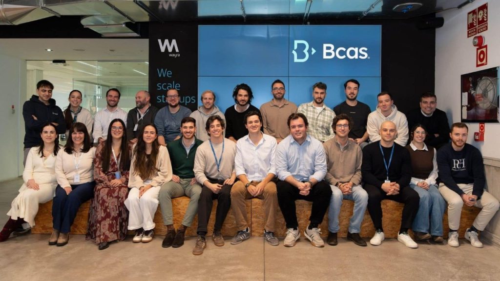 BCAS secures €30M to expand flexible education financing BCAS Madrid-based EdTech team collaborating on education financing platform in a modern office