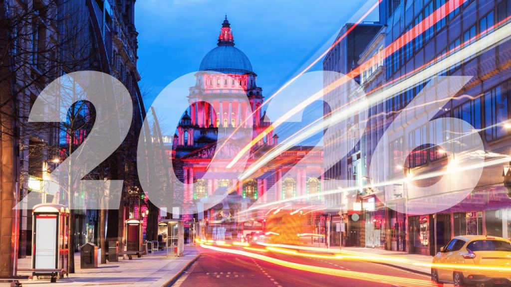 Modern Dublin skyline with tech offices symbolizing Ireland’s emerging startup ecosystem in 2026