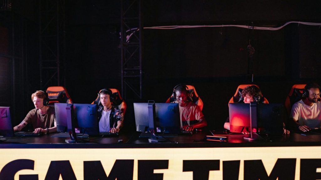 Illustration of a gamer dashboard showing unified virtual credit balance across multiple games and platforms
