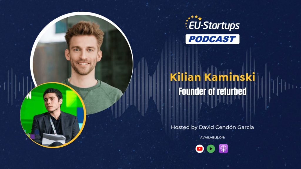 Refurbed founder Kilian Kaminski speaking about circular economy and refurbished electronics in a podcast interview