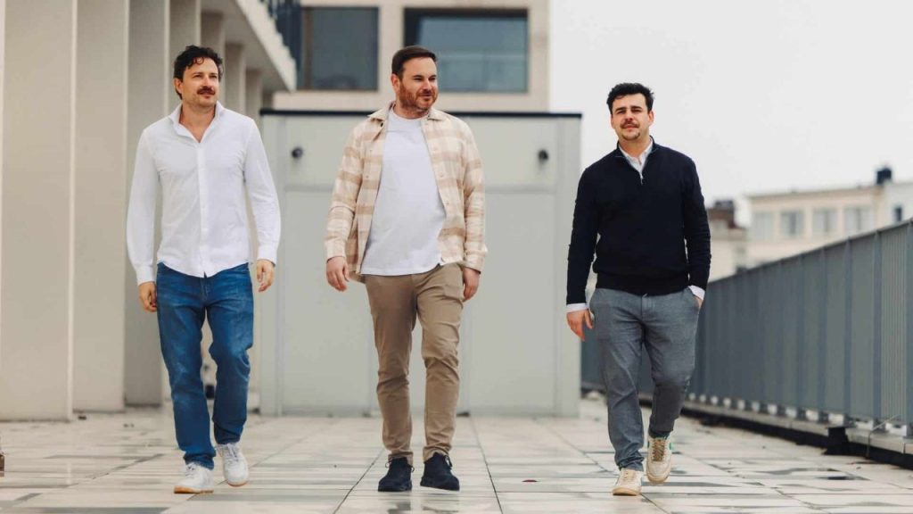 Vectrix team working on transport automation software in an Antwerp office