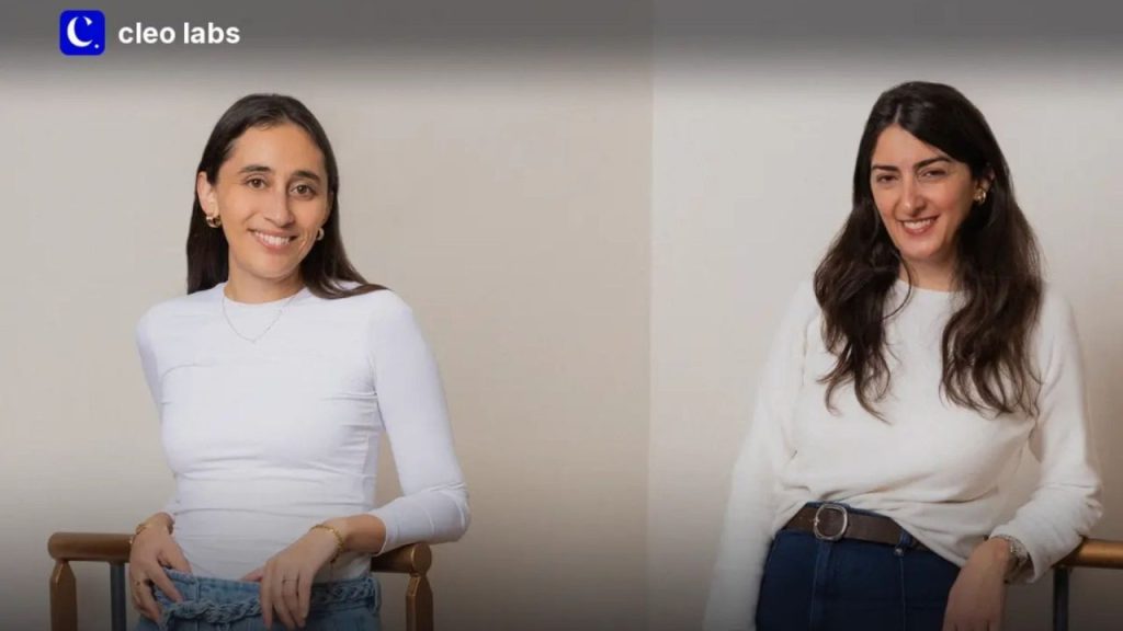 Cleo Labs logo with a background depicting technology and compliance.