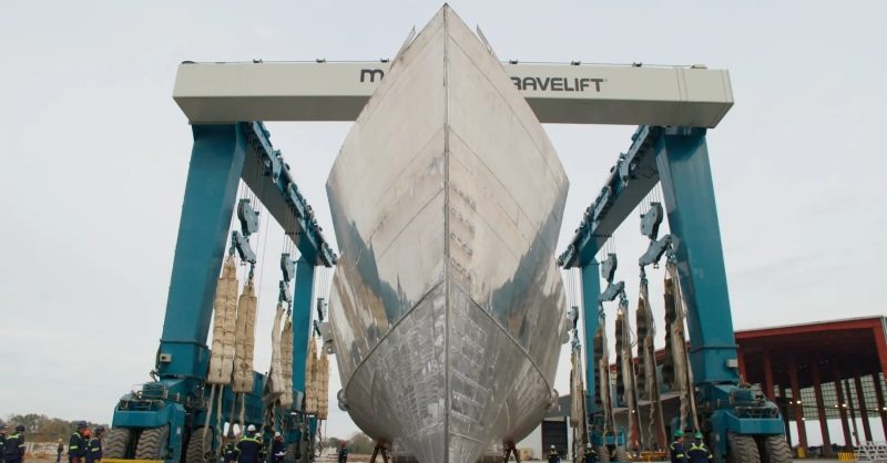 Kleiner Perkins Backs Saronic in $1.75B Bet on US Autonomy Autonomous naval vessel under construction in a modern US shipyard