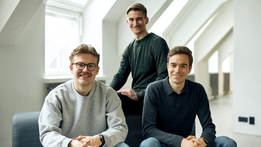 Realm logo with a background of AI technology graphics.