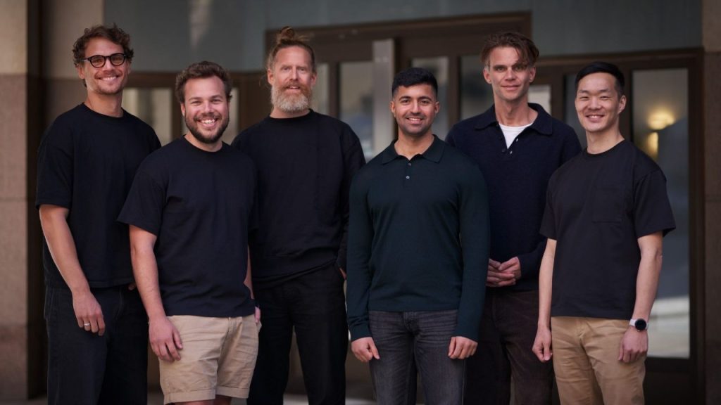 Stockholm's Pit startup logo and AI technology imagery.