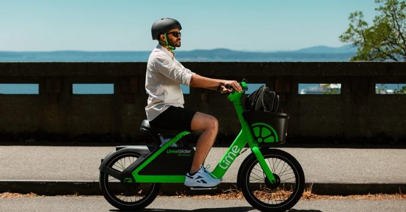 Lime: From Pandemic Downturn to a $167M IPO Milestone Lime electric scooter parked on a city street representing urban micromobility.