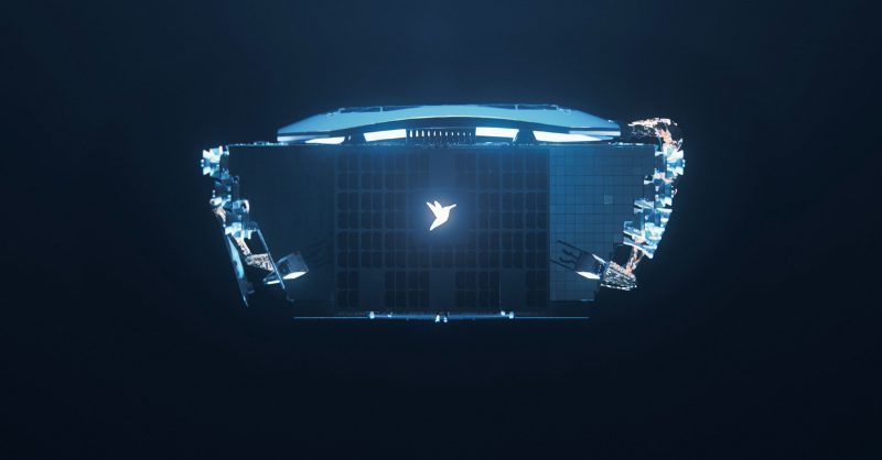 SWISSto12 Secures $70M Series C to Expand Satellite Tech A 3D rendered illustration of a SWISSto12 HummingSat satellite orbiting the Earth.